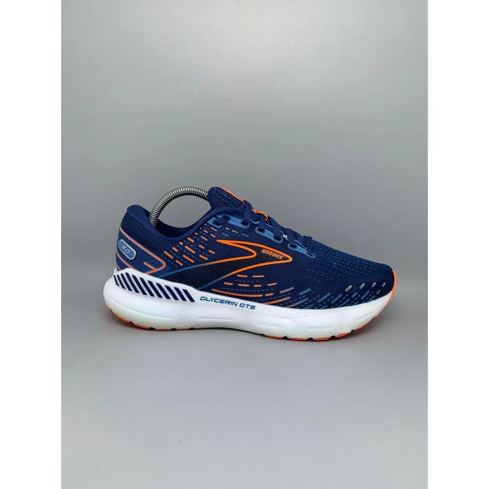 Brooks‎ Glycerin GTS 20 Blue Orange Running Shoes 1103832E444 Men's Sz 9 Wide